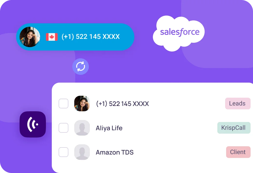Salesforce Seamless two-way contact syncing