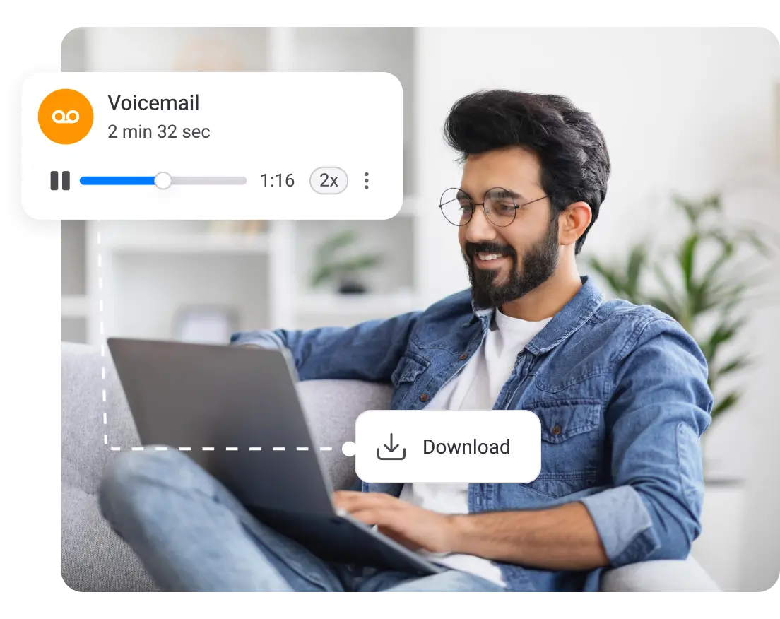 set up voicemail to email on KrispCall
