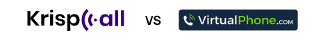KrispCall Vs VirtualPhone logo