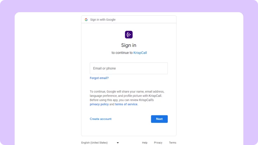 Google Contacts Integration purple slide