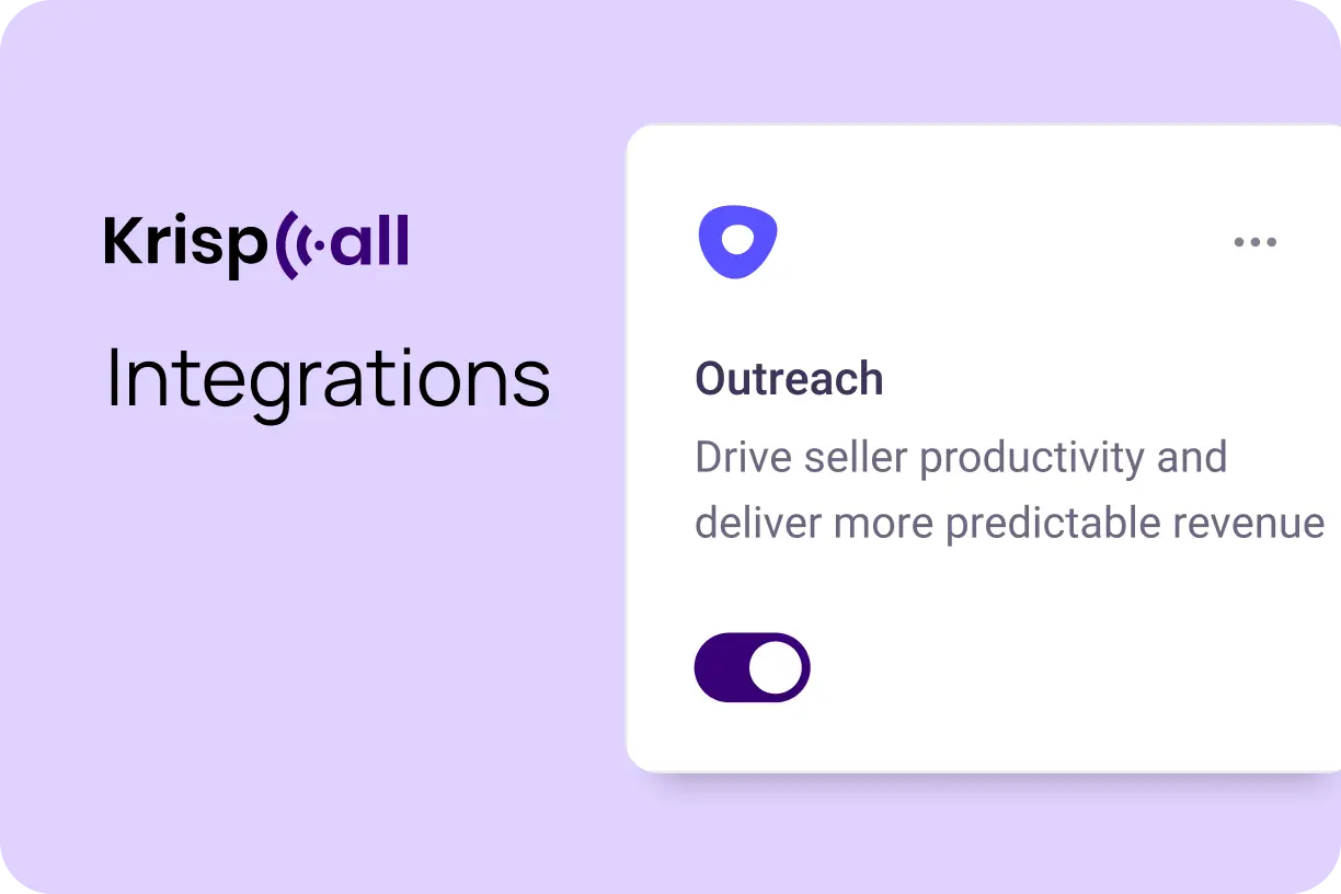 Integration with Outreach CRM