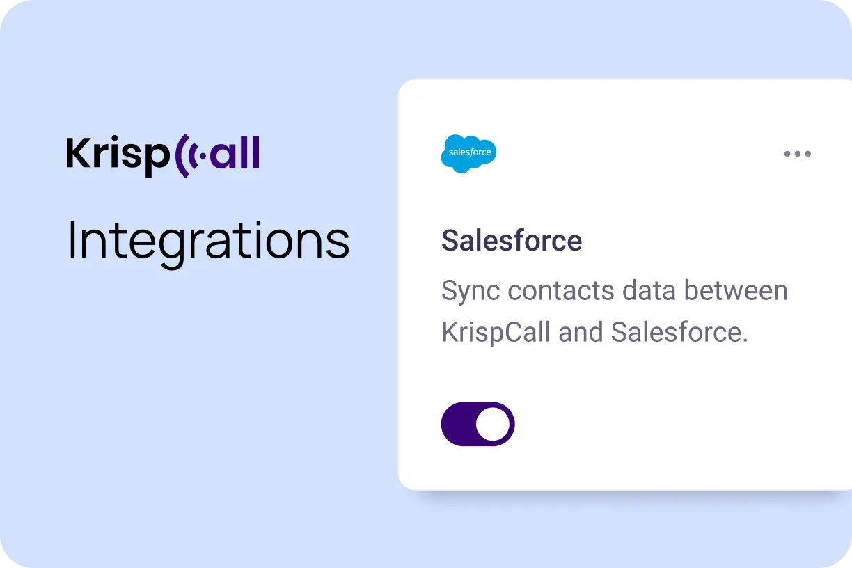 Integration with Salesforce