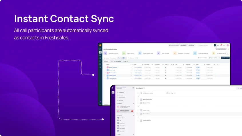 Freshsales Instant Contact Sync -img