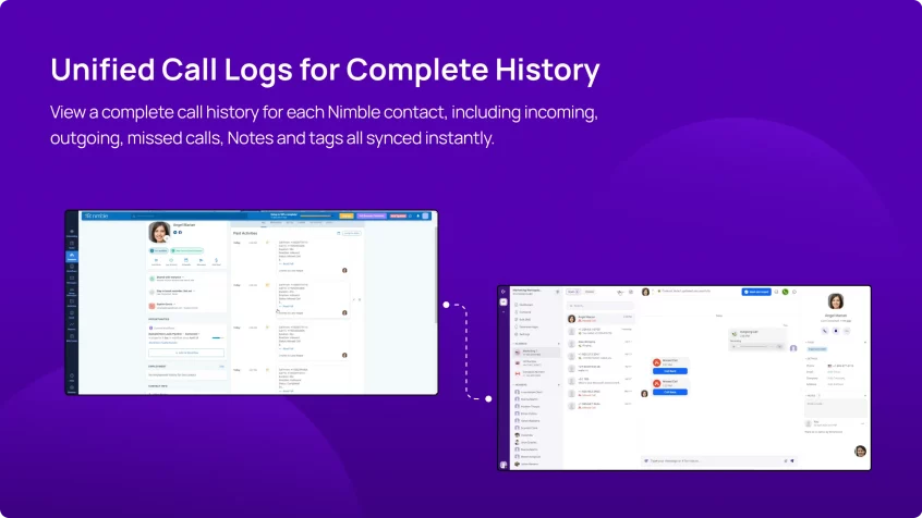 Nimble Unified Call Logs for Complete History -img