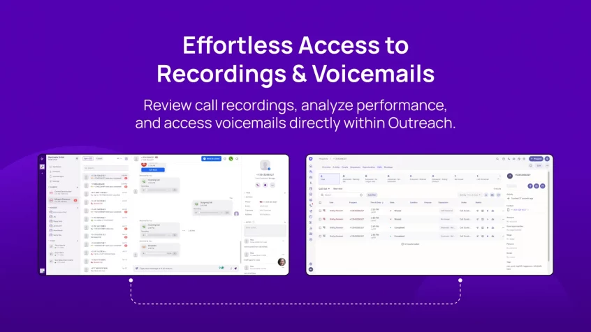 Effortless Access to Recordings & Voicemails