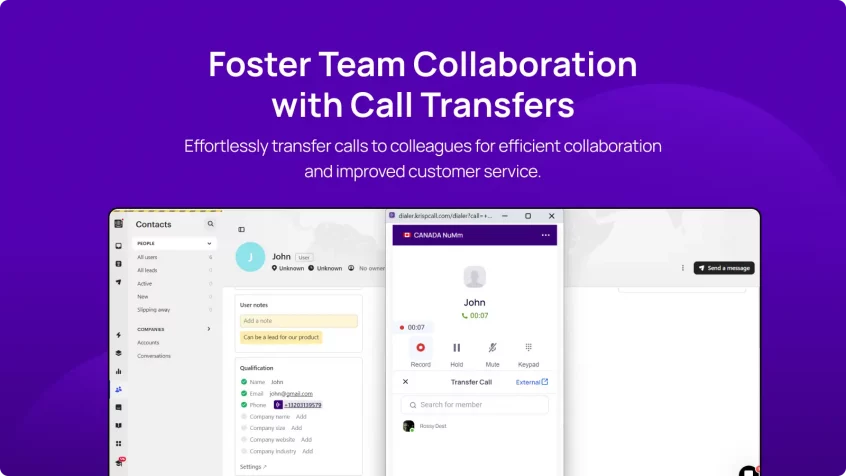 Foster Team Collaboration with Call Transfers