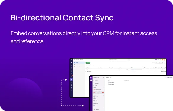 Bi-directional Contact Sync respo KrispCall X Pipedrive img