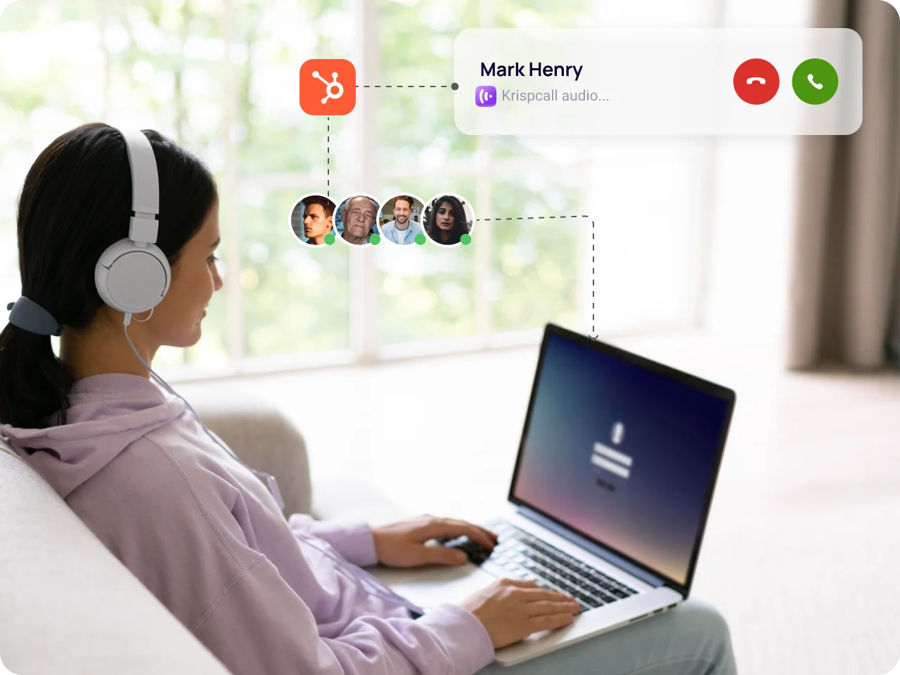 Remote Team KrispCall X HubSpot img