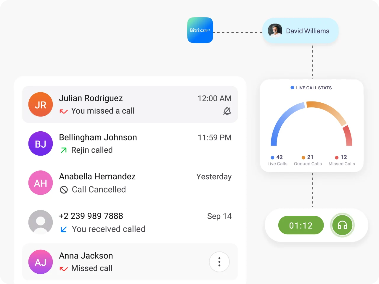 Remote Team KrispCallxBitrix24 img
