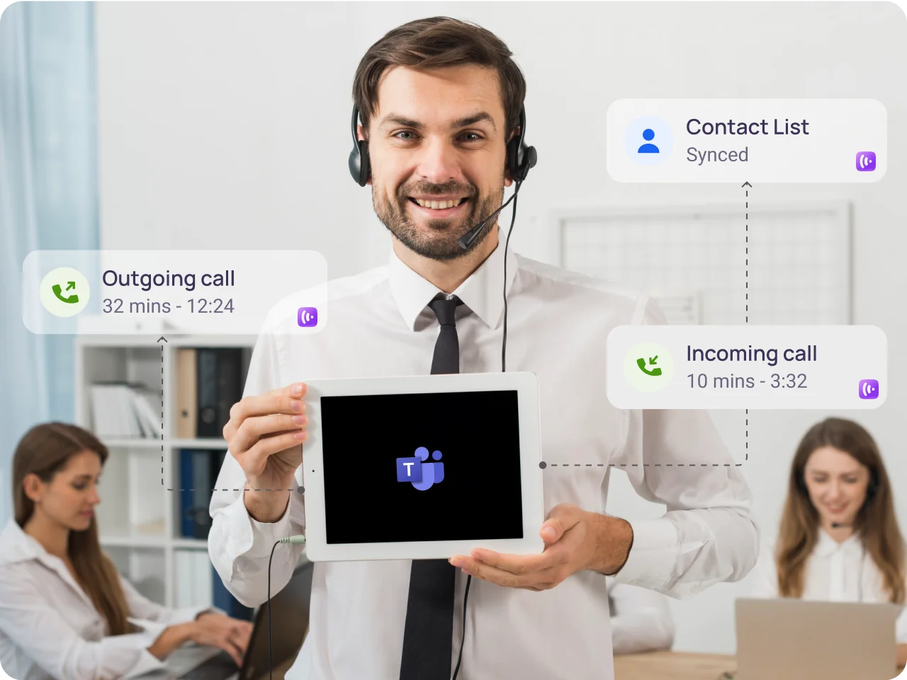 Sales Team KrispCallxMicrosoft_Teams img