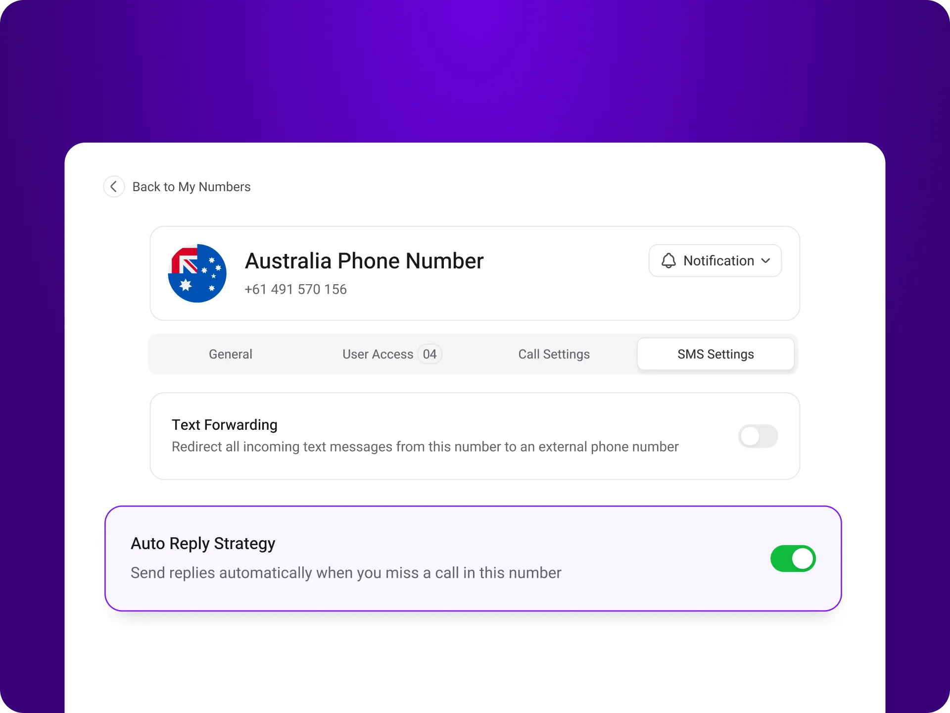 What is Auto Text Reply for Missed Calls