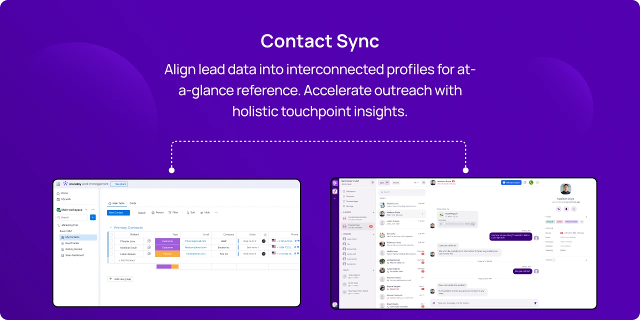 Contact Sync KrispCallxmonday.com img