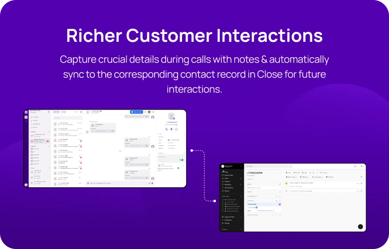 Richer Customer Interactions KrispCallxClose respo img