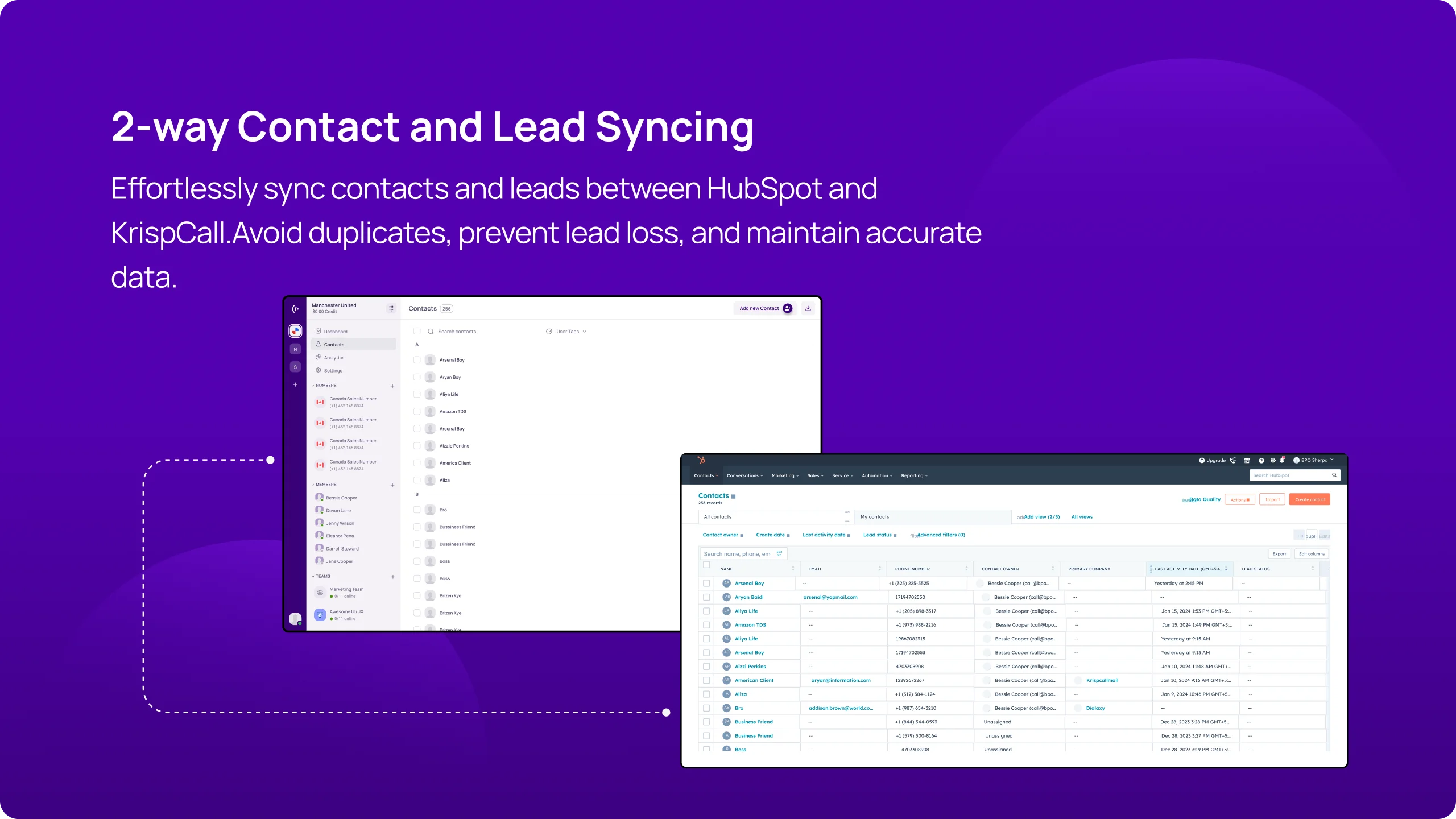 Calling inside HubSpot mobile 4