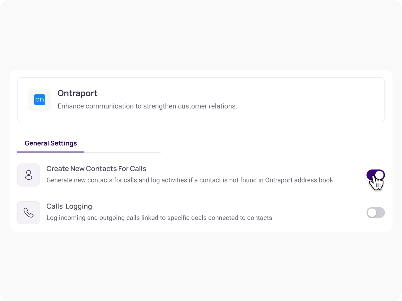 Enable Ontraport Integration Features