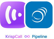 KrispCall x Pipeline mobile