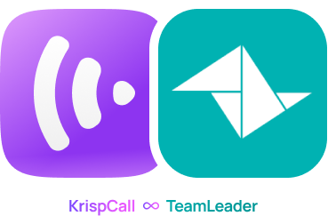 KrispCall x TeamLeader desktop