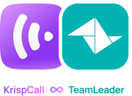 KrispCall x TeamLeader mobile