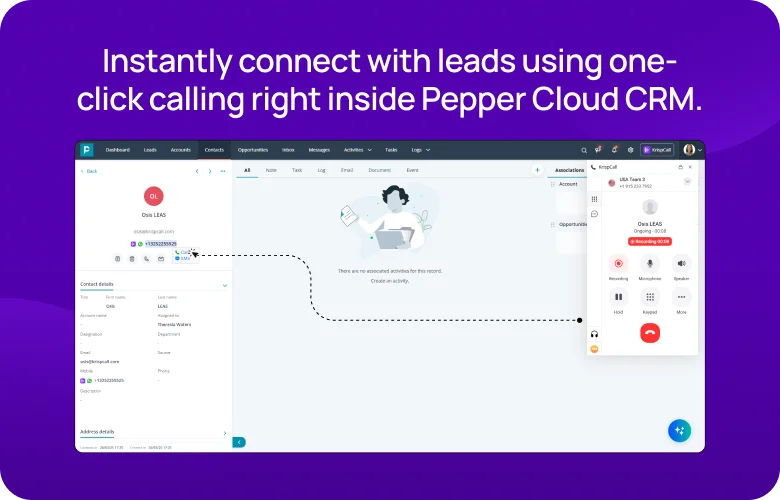 KrispCall x Pepper Cloud mobile