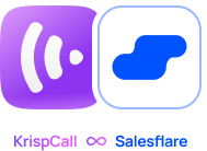 KrispCall x Salesflare mobile