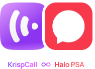 KrispCall x Halo PSA mobile
