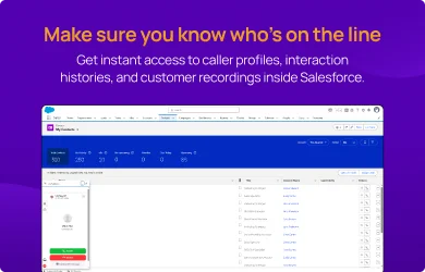 Make sure you know whos on the line salesforce img