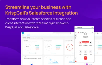 Streamline your business with Krispcall salesforce integration img