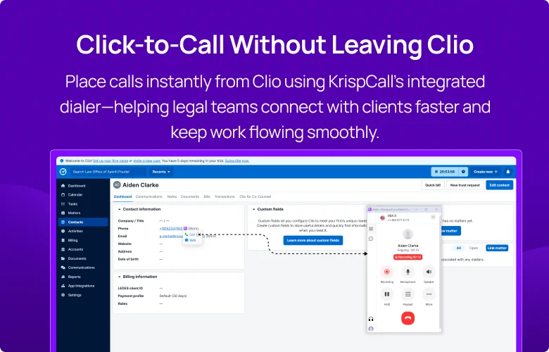 Clio Integration Overview mobile 1