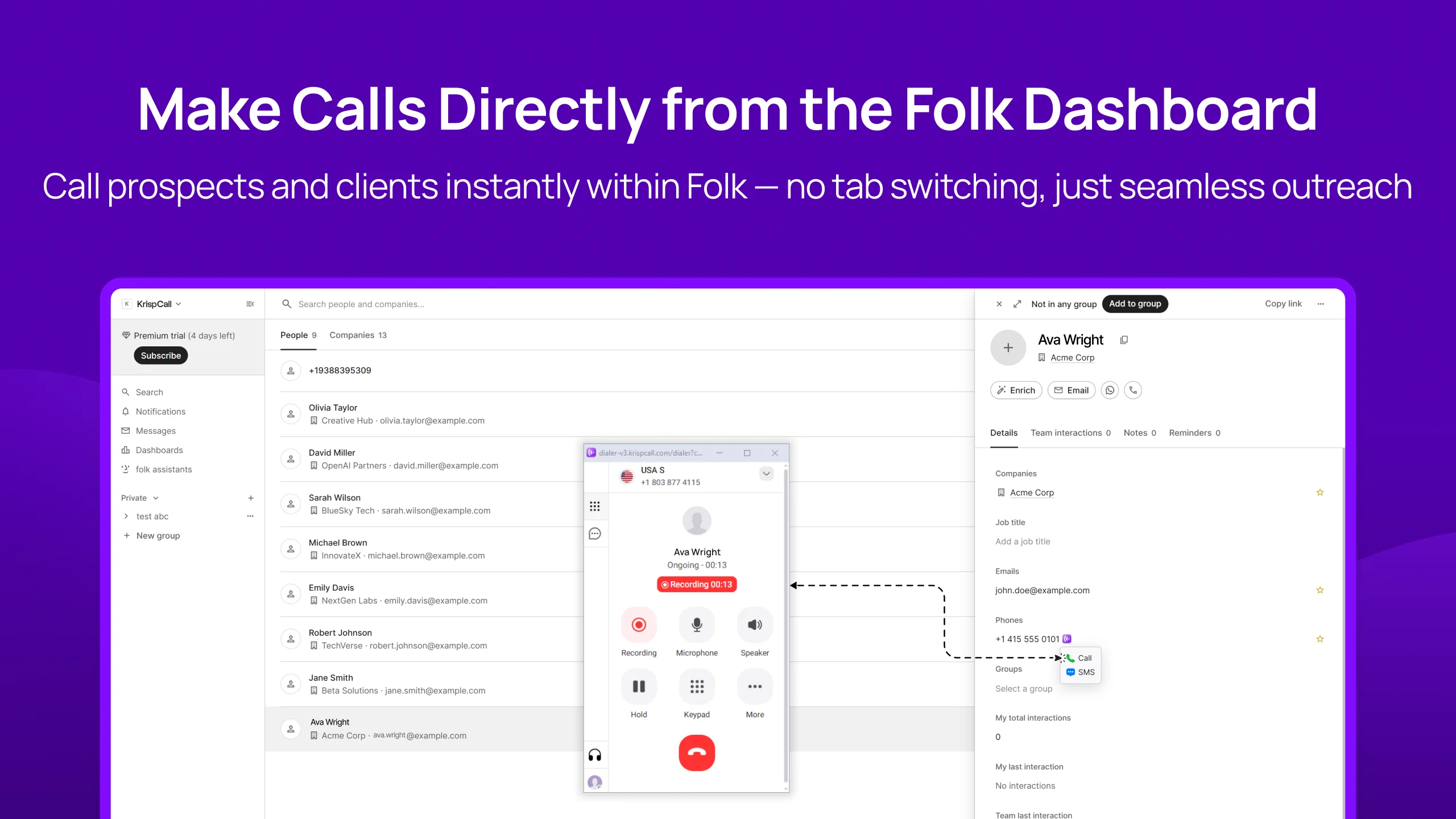 Folk Integration Overview deskktop