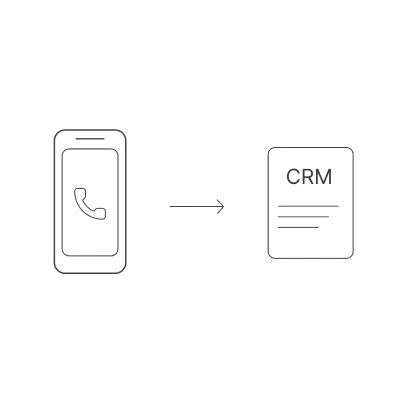 Every call auto-logged to your CRM